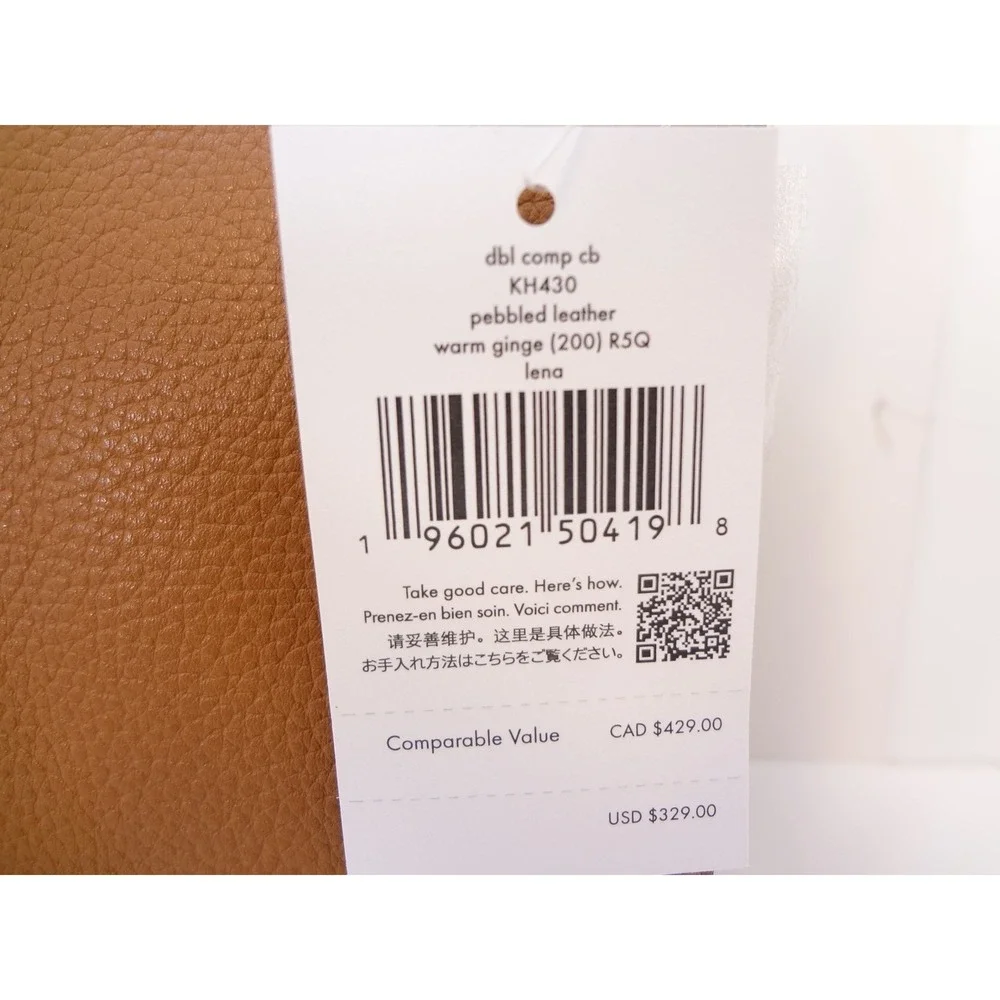 Kate Spade Lena Small Crossbody Warm Gingerbread NEW‎ Pebbled Leather